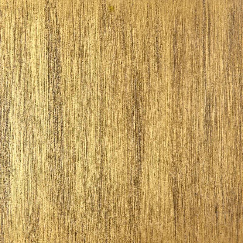 Satin Black & Gold Leaf Solid Poplar/Oak Console Table