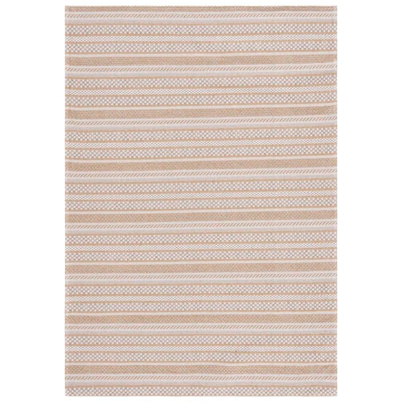 Martha Stewart Rugs Martha Stewart 412 100% Cotton Striped Rug