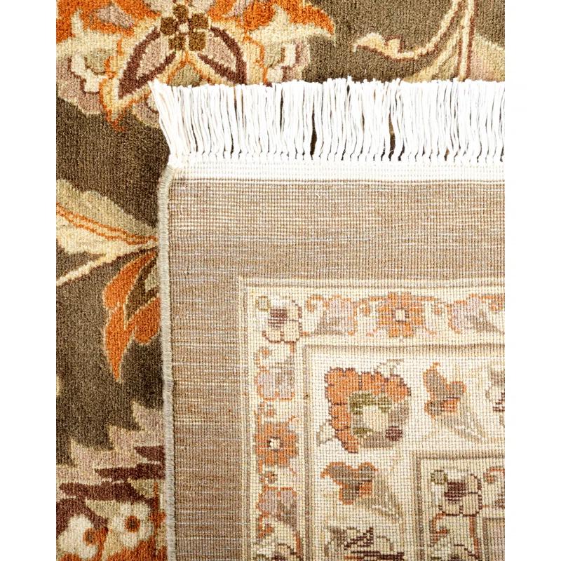 Mogul Collection Hand-Knotted Wool Traditional Area Rug 12' x 15'