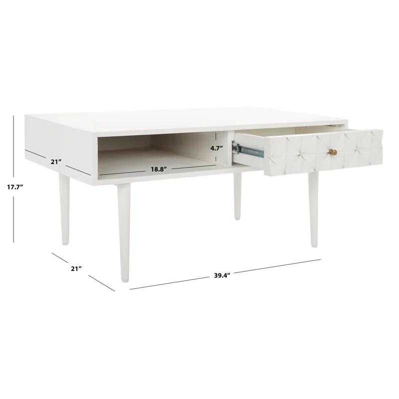 George Oliver Lilyth Solid Wood Coffee Table