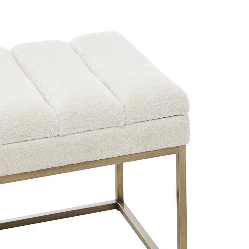 Everly Quinn Georgenia Polyester Upholstered Bench