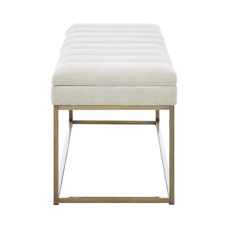 Everly Quinn Georgenia Polyester Upholstered Bench