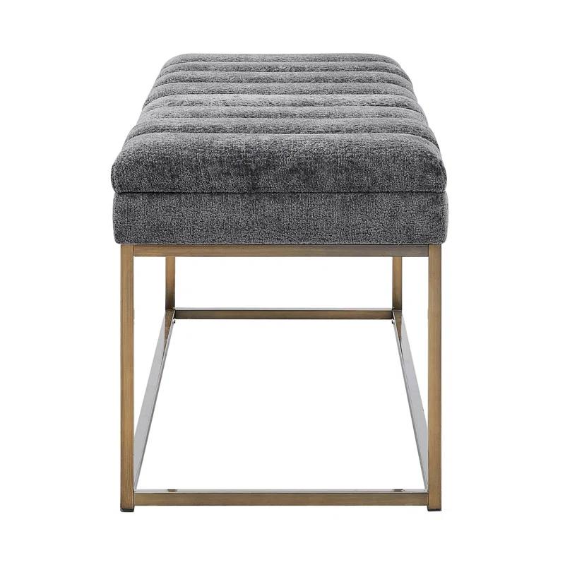 Everly Quinn Georgenia Polyester Upholstered Bench