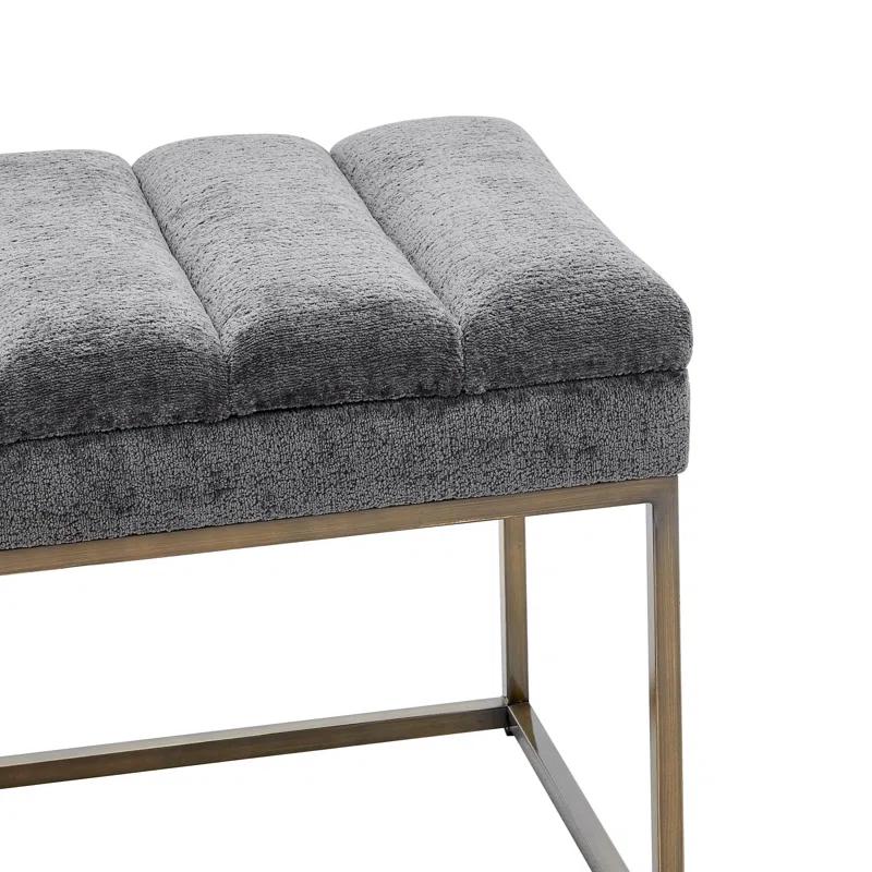 Everly Quinn Georgenia Polyester Upholstered Bench