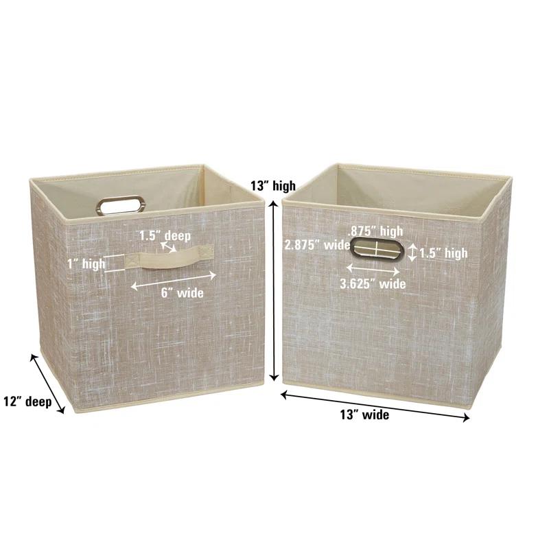Household Essentials Household Essentials Fabric Bin (Set of 2)