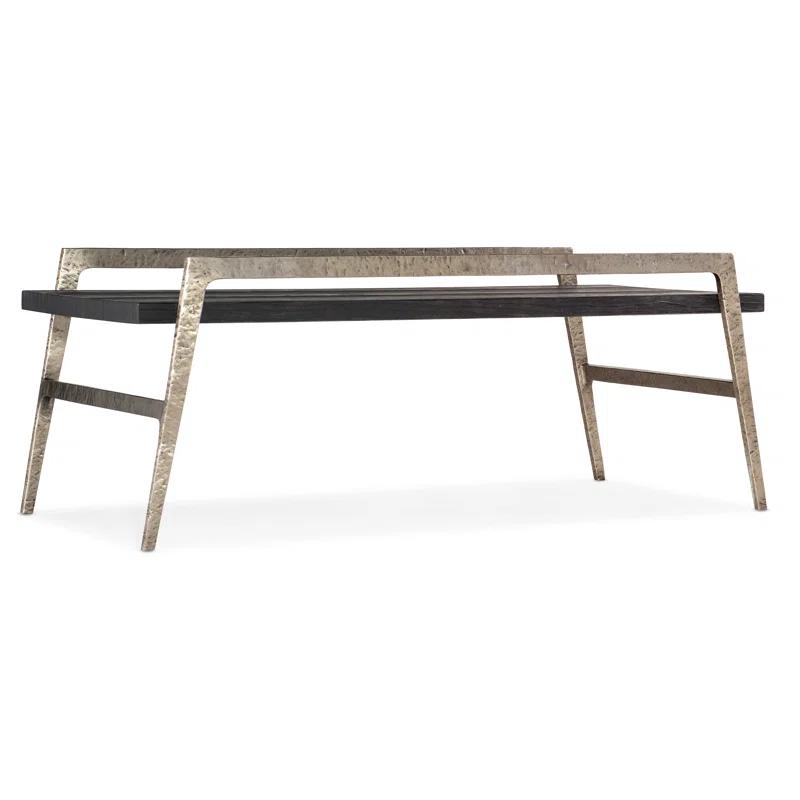 Chapman Charred Black Pine Veneer Rectangular Coffee Table