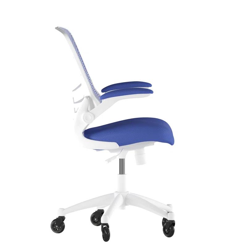 Flash Furniture Regent Park Ergonomic Swivel Task Chair with Roller Wheels & Flip Up Arms