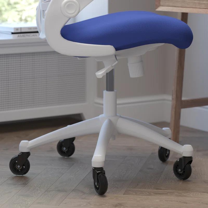 Flash Furniture Regent Park Ergonomic Swivel Task Chair with Roller Wheels & Flip Up Arms