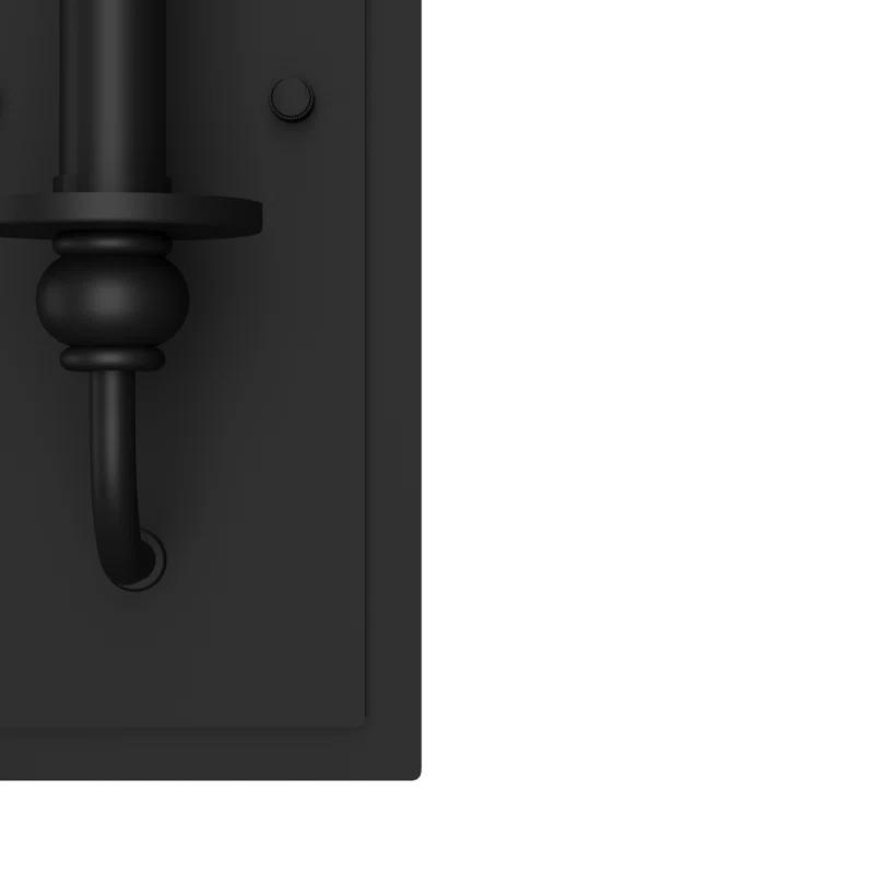 Southcrest Cottage Elegance Dimmable Wall Sconce in Flat Matte Black