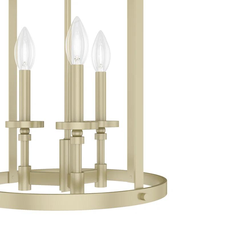 Briargrove Modern Brass 3-Light Candle Chandelier - 20" Height