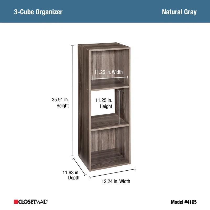 ClosetMaid Cubeicals 35.91'' H x 12.24'' W 3-Cube Bookcase