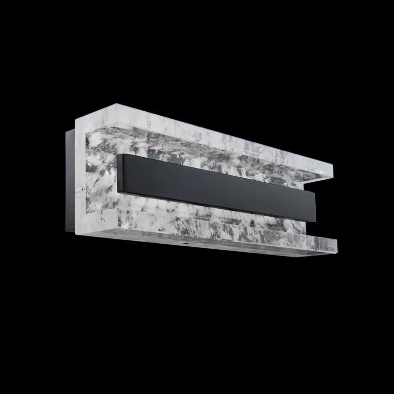 Black Aluminum Dimmable LED Wall Sconce