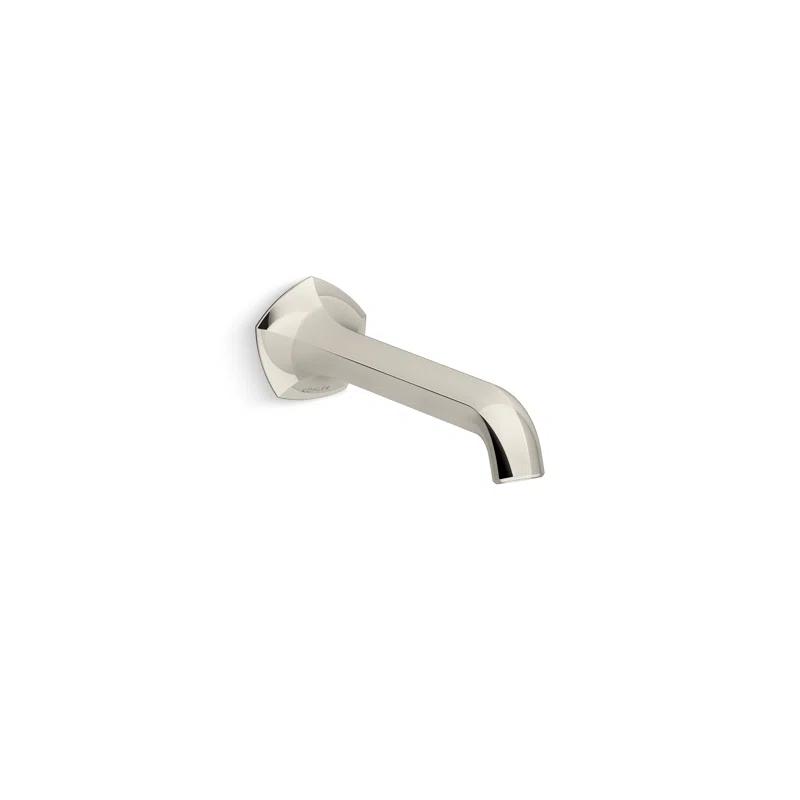 Occasion 1960s Glam Wall-Mount Bathroom Faucet, Vibrant Polished Nickel