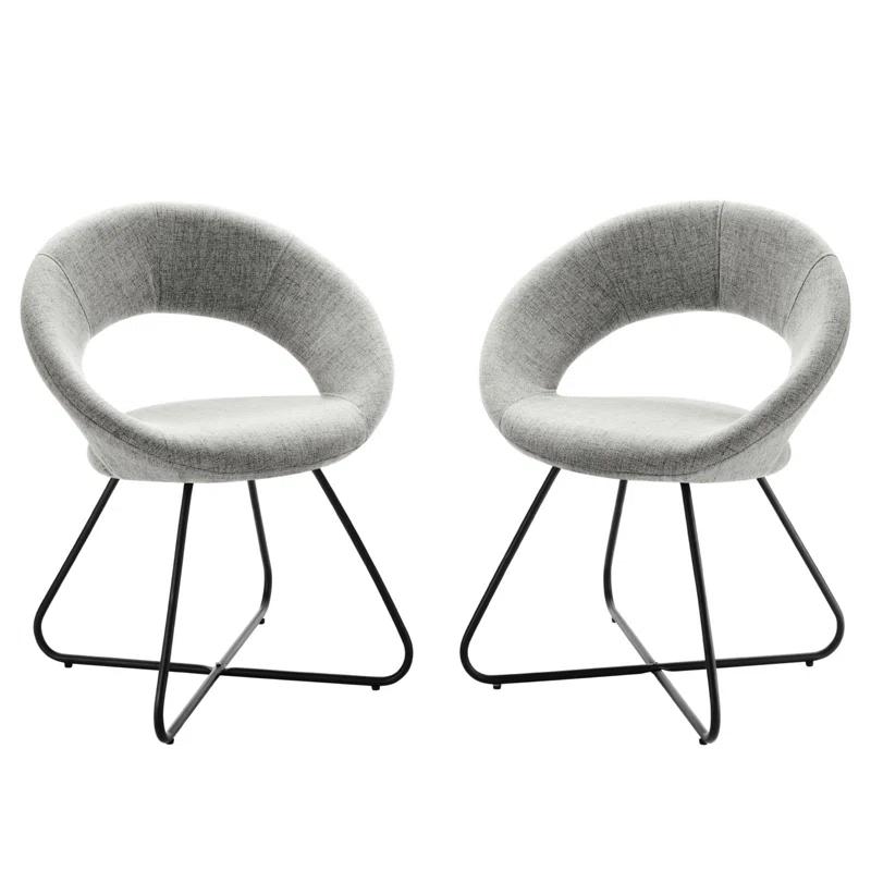 Modway Modway Nouvelle Upholstered Fabric Dining Chair Set of 2