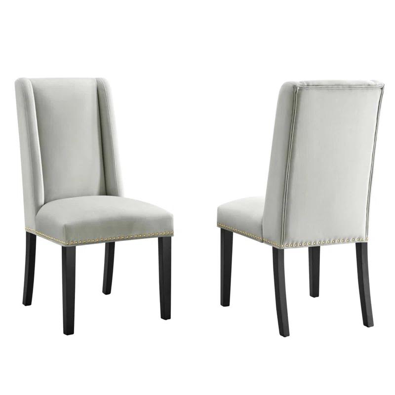 Modway Baron Performance Velvet Dining Chairs by Modway (Set of 2)