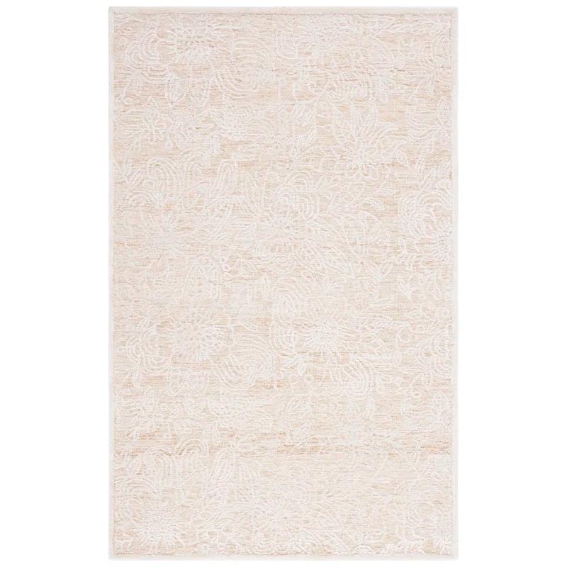 Charlton Home® Bathesda Hand Tufted 60% Wool, 20% Bamboo Silk, 20% Cotton With Cotton Backing Floral Rug