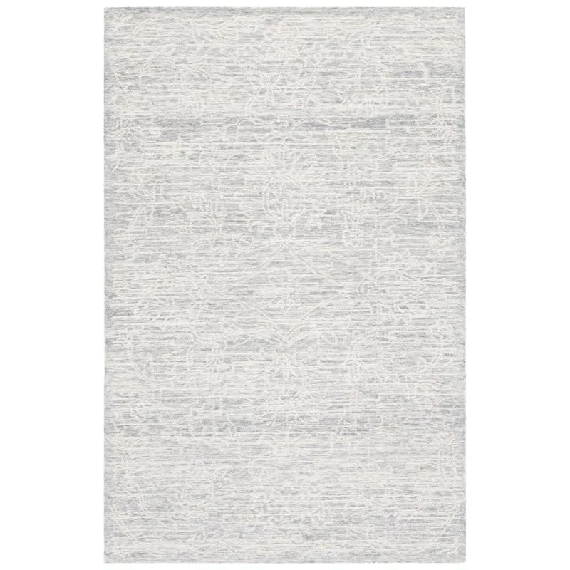 Bungalow Rose Roslyn Hand Tufted 80% Wool And 20% Cotton Floral Rug