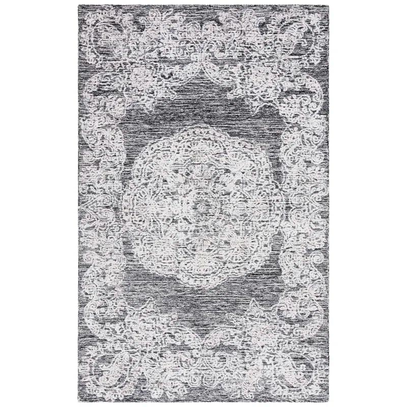 Charlton Home® Batichon Hand Tufted 60% Wool, 20% Bamboo Silk, 20% Cotton With Cotton Backing Oriental Rug