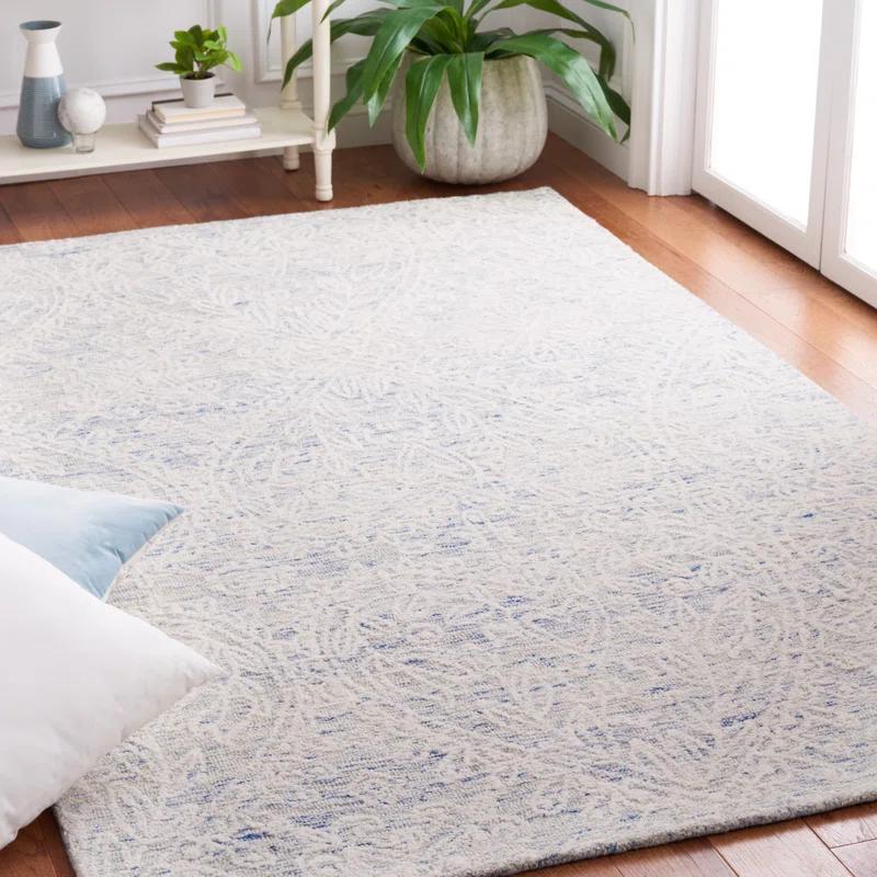 Canora Grey Greisofe Hand Tufted 80% Wool, 20% Cotton With Cotton Backing Floral Rug