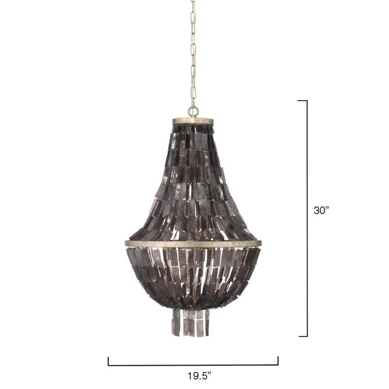 Capsize Mini Black Shell Empire Chandelier