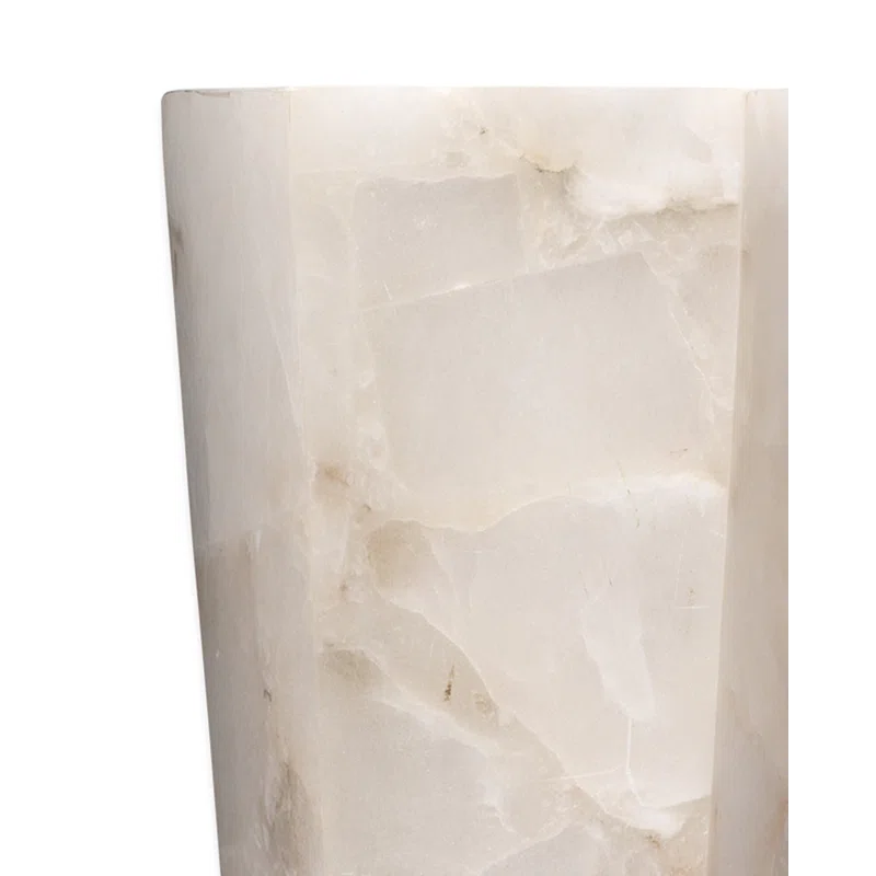 Borealis Alabaster White Dimmable 1-Light Wall Sconce