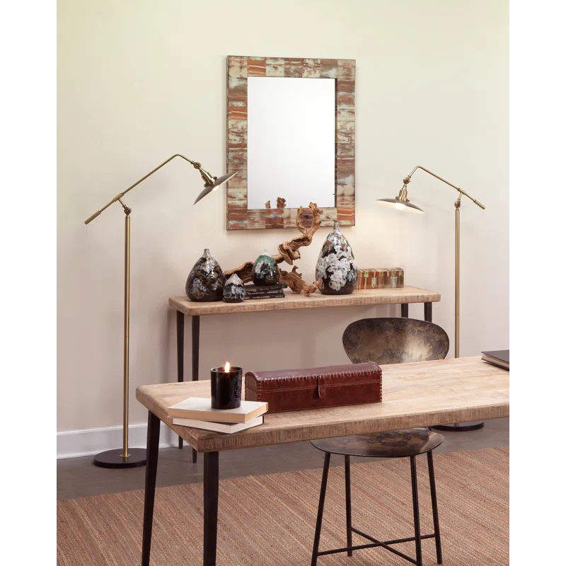 Wood Flat Wall Mirror