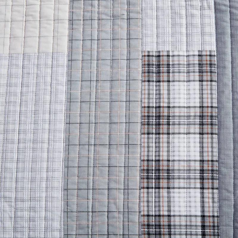 Fairview Twin Daybed Cotton Quilt Set in Dark Grey - Kids Unisex