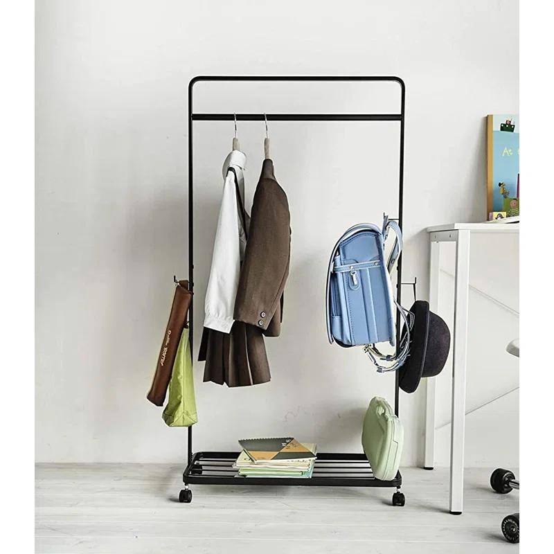 Yamazaki Home Kids Clothes Rack, Steel, Wheels