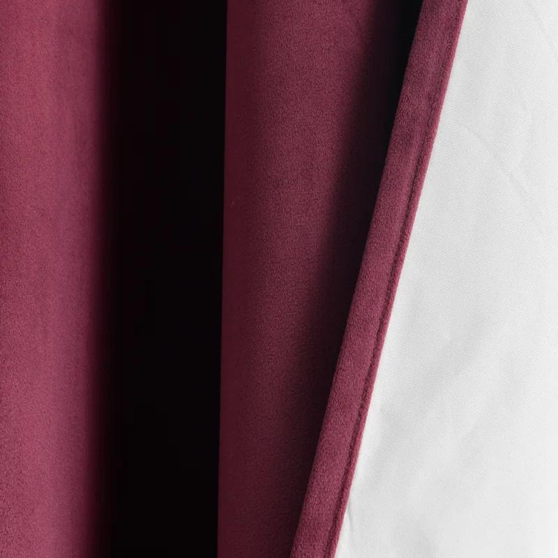 Prima Velvet Solid Blackout Polyester Curtain