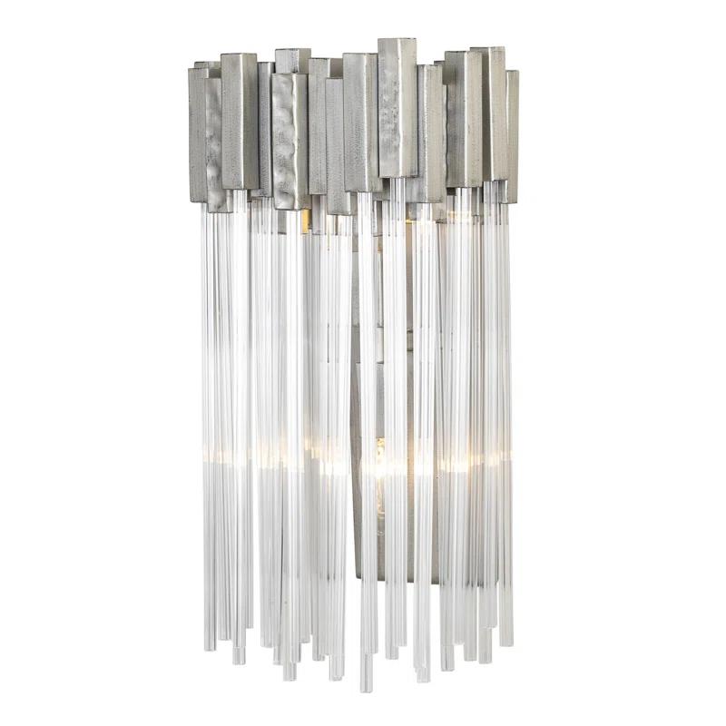 Matrix Gold 17.5" Dimmable Hammered Wall Sconce