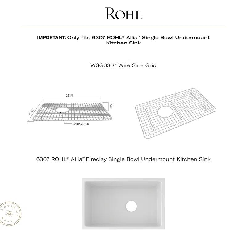 Allia Wire Sink Grid For 6307 Kitchen Sink