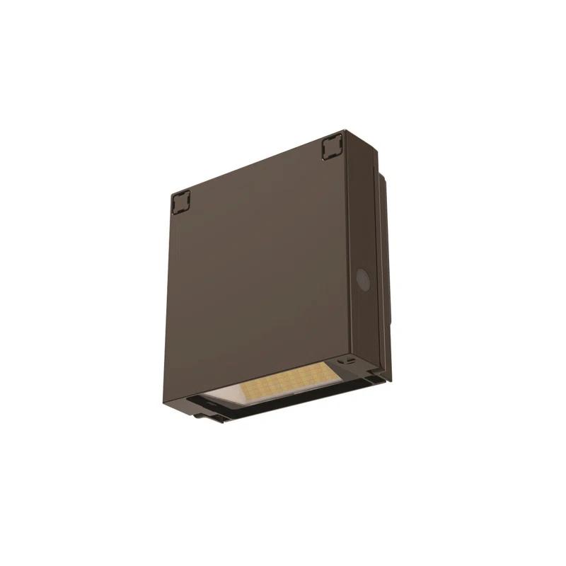 Eclipse Bronze 5.75" Adjustable LED Wall Pack Light with Switchable White