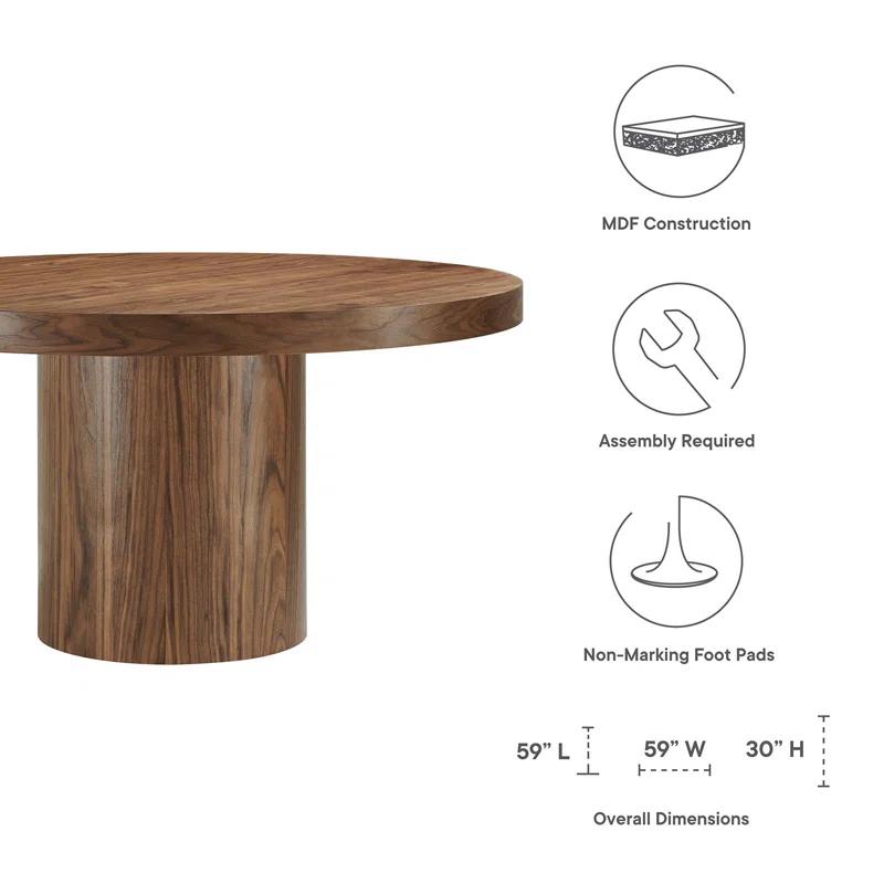 ESTETICA FURNITURE Modway Gratify 60" Round Dining Table