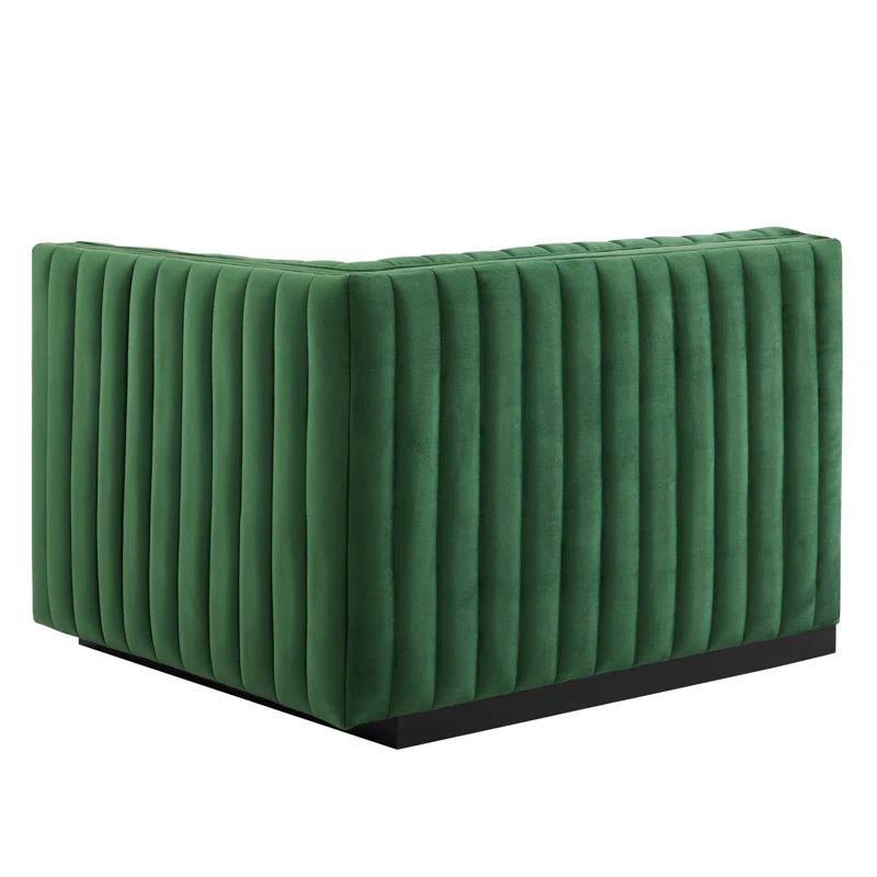 ESTETICA FURNITURE Modway Conjure Channel Tufted Performance Velvet 5-Piece Sectional