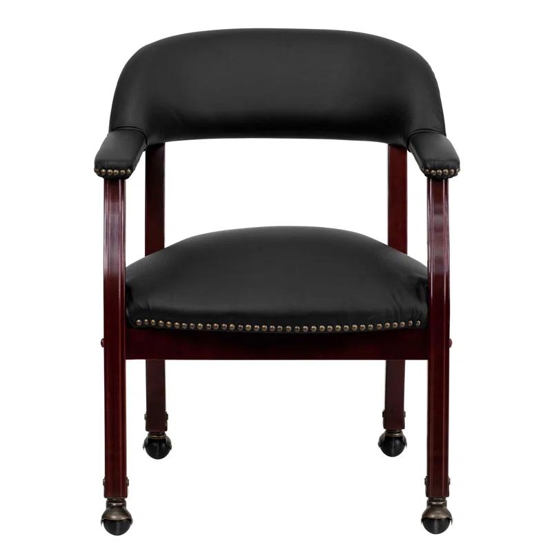 Flash Furniture Paulson Conference Chair with Accent Nail Trim and Casters