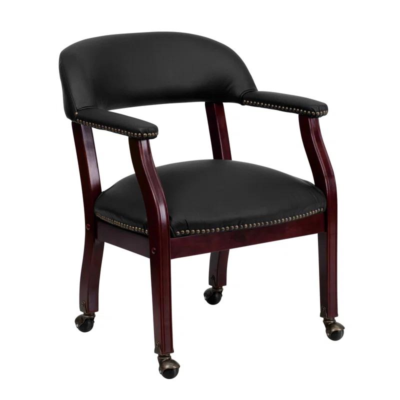Flash Furniture Paulson Conference Chair with Accent Nail Trim and Casters