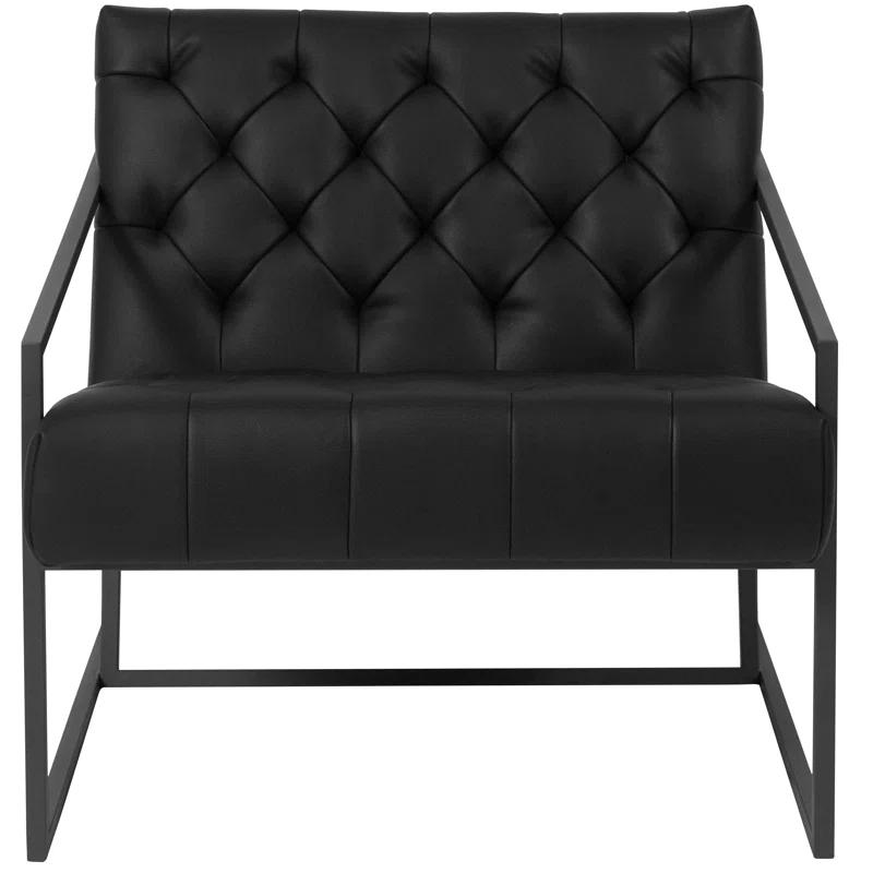 Flash Furniture Hercules Madison Bomber Jacket LeatherSoft Tufted Lounge Chair