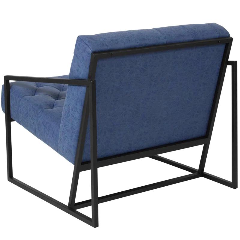 Flash Furniture Hercules Madison Bomber Jacket LeatherSoft Tufted Lounge Chair