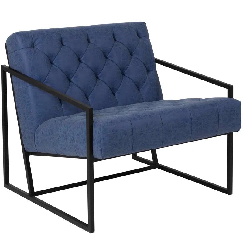 Flash Furniture Hercules Madison Bomber Jacket LeatherSoft Tufted Lounge Chair