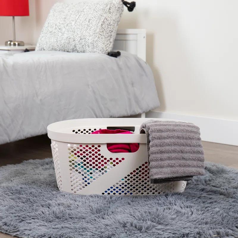 Mind Reader Mind Reader 40L Laundry Basket, Clothes Hamper, Ventilated, Plastic, 23"L x 14.5"W x 10.5"H, 2 Pack (Set of 2)