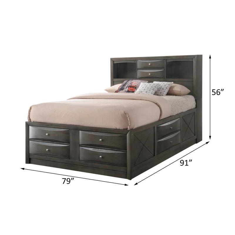 Wildon Home® Elyne Bookcase Storage Bed
