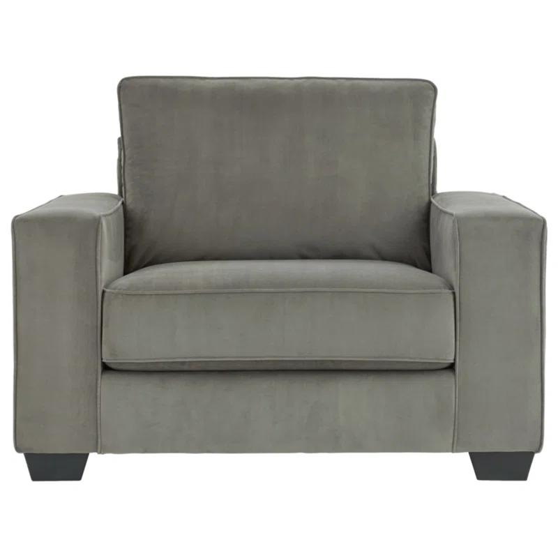 Contemporary Oversized Accent Chair in Sandstone Gray