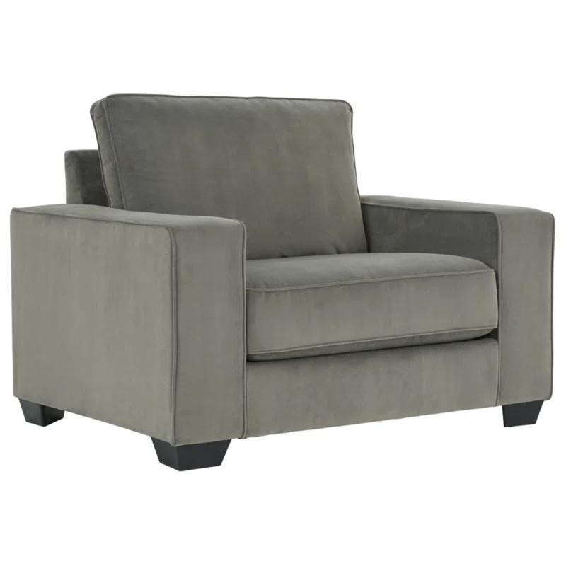 Contemporary Oversized Accent Chair in Sandstone Gray