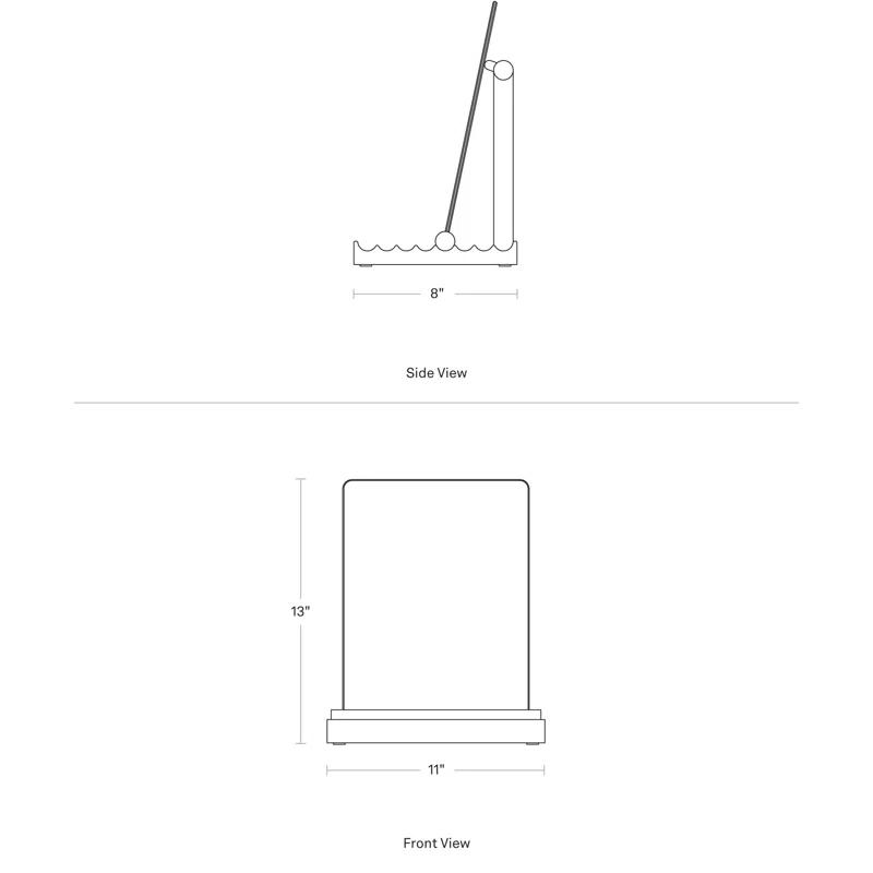 Furrow Table Mirror