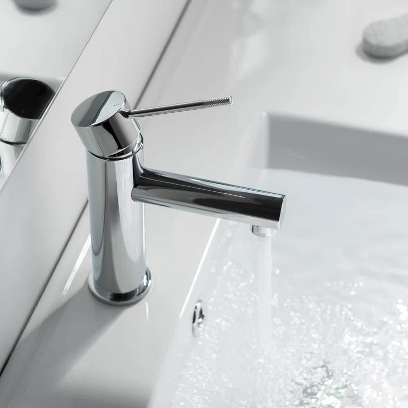Elegant Chrome High-Arc Single-Handle Bathroom Faucet