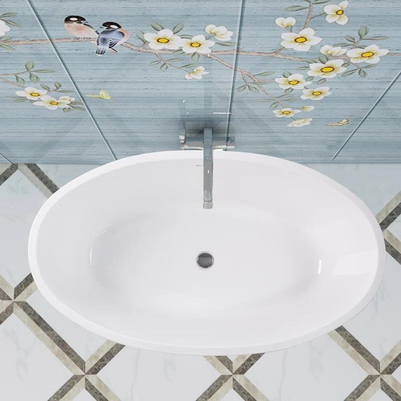 Freestanding Soaking Acrylic Bathtub