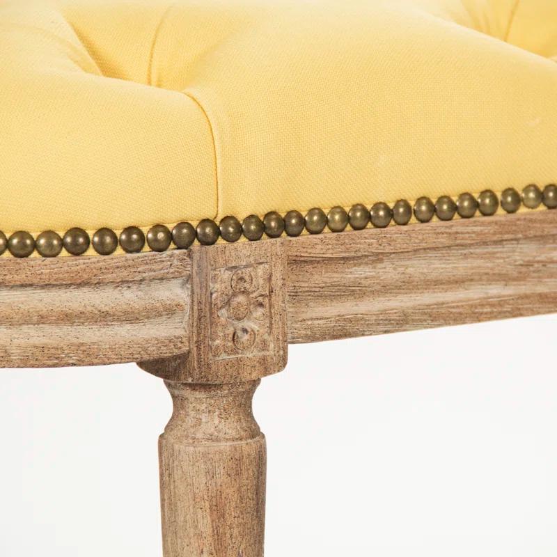 Zentique Michel Linen Upholstered Bench