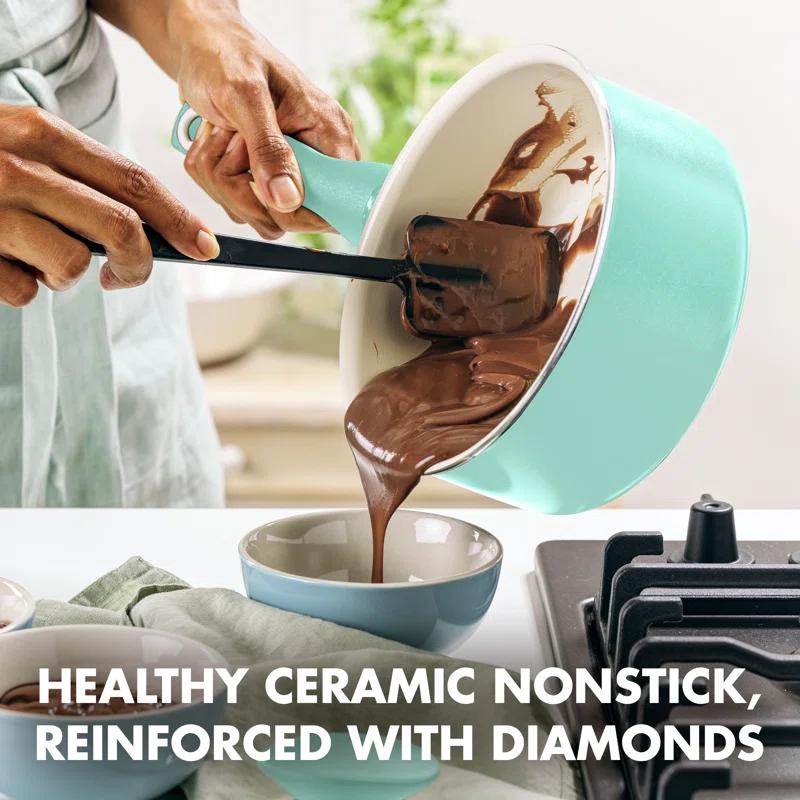 GreenPan GreenPan Rio Healthy Ceramic Nonstick 2 qt. Saucepan with Lid