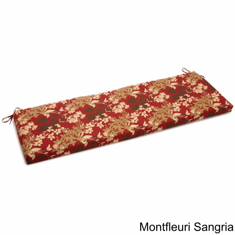 Montfleuri Sangria 57" Outdoor UV-Resistant Bench Cushion