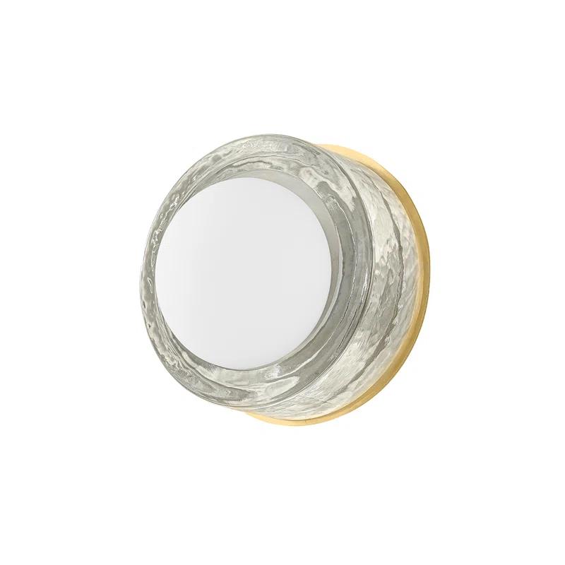 Ravi Round Sconce - Aged Brass